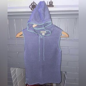 Tommy Bahama Knit Sleeveless Pullover Hoodie Vest